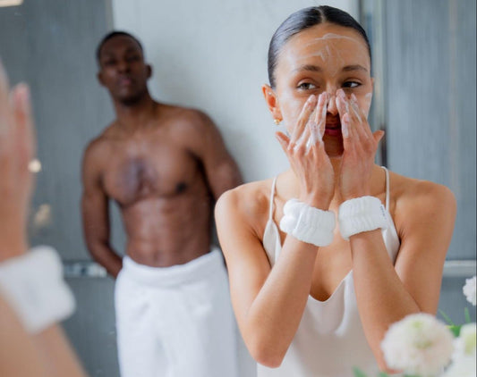 Démaquillage d'une peau sensible