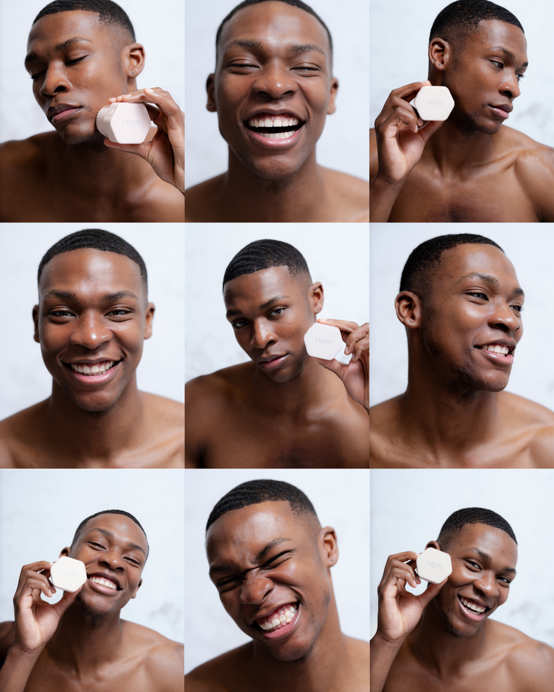 Routine skincare avec la brosse visage L1 LAUVÉE