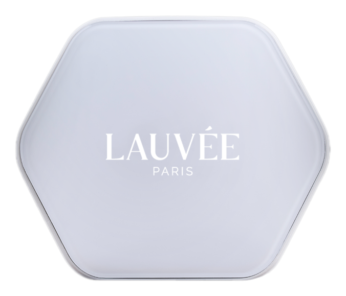 Brosse nettoyante visage LAUVÉE L1 blanche, vue de face